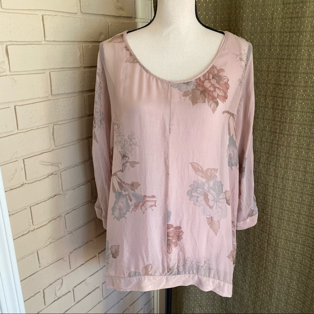 Soft Surroundings Sheer Silk Blouse Shell …